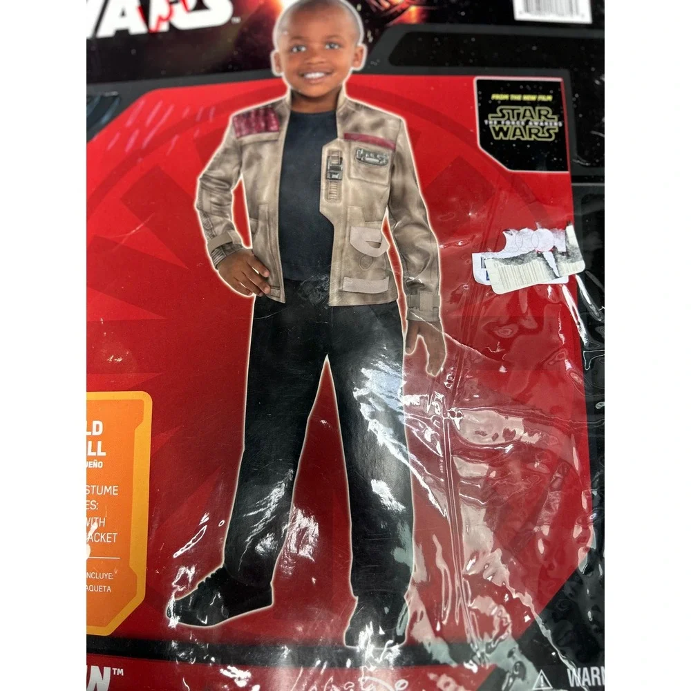 Star Wars The Force Awakens‎ FINN Costume Child Small 4-6 New - Picture 4 of 9